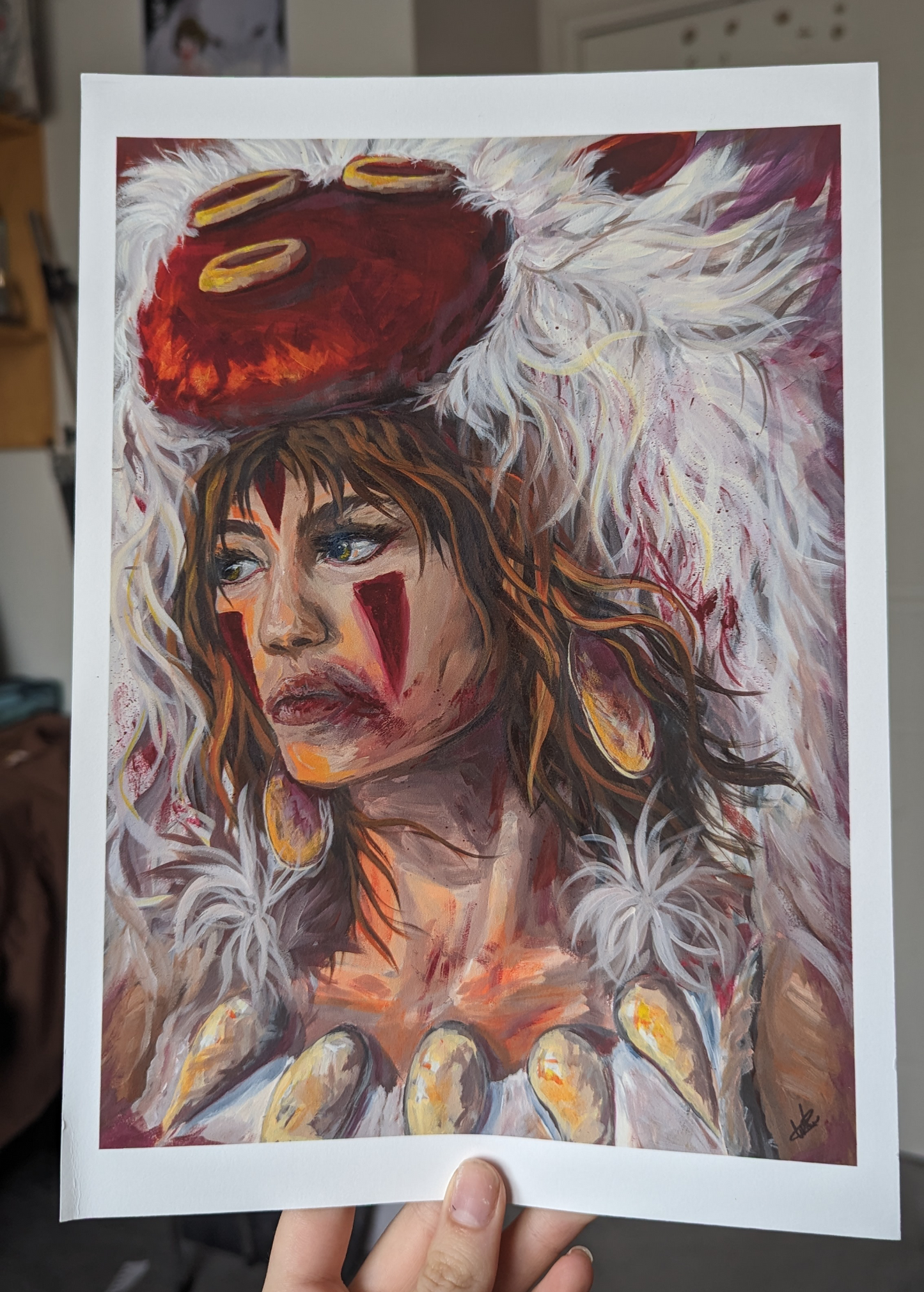 'Gold in her eyes' Princess Mononoke artwork