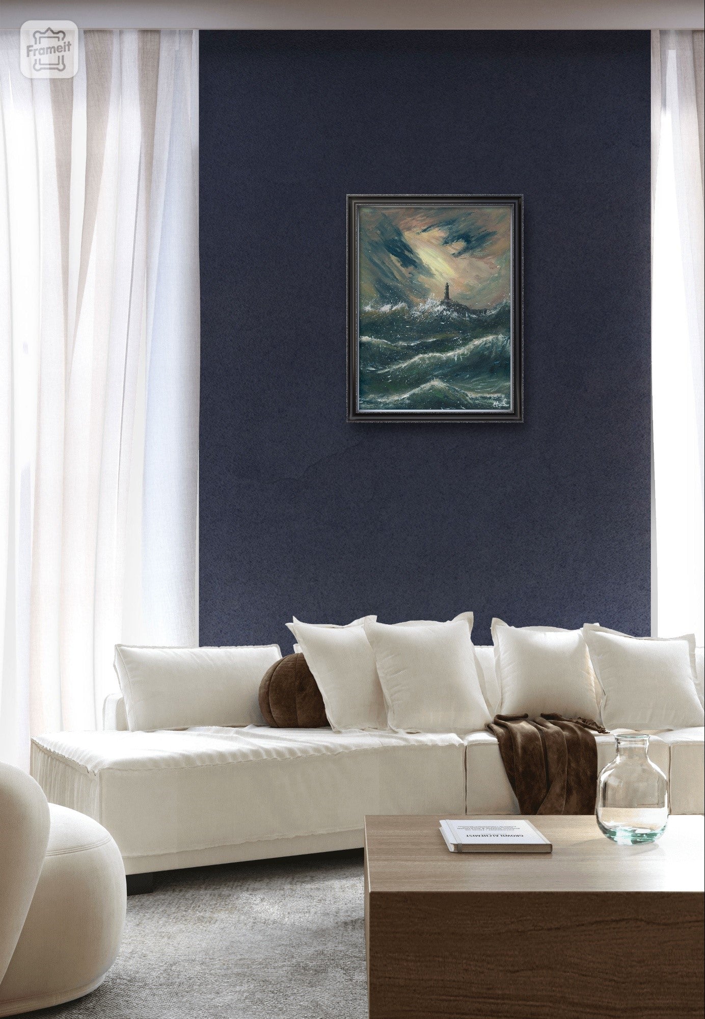 'Stormy seascape' Print