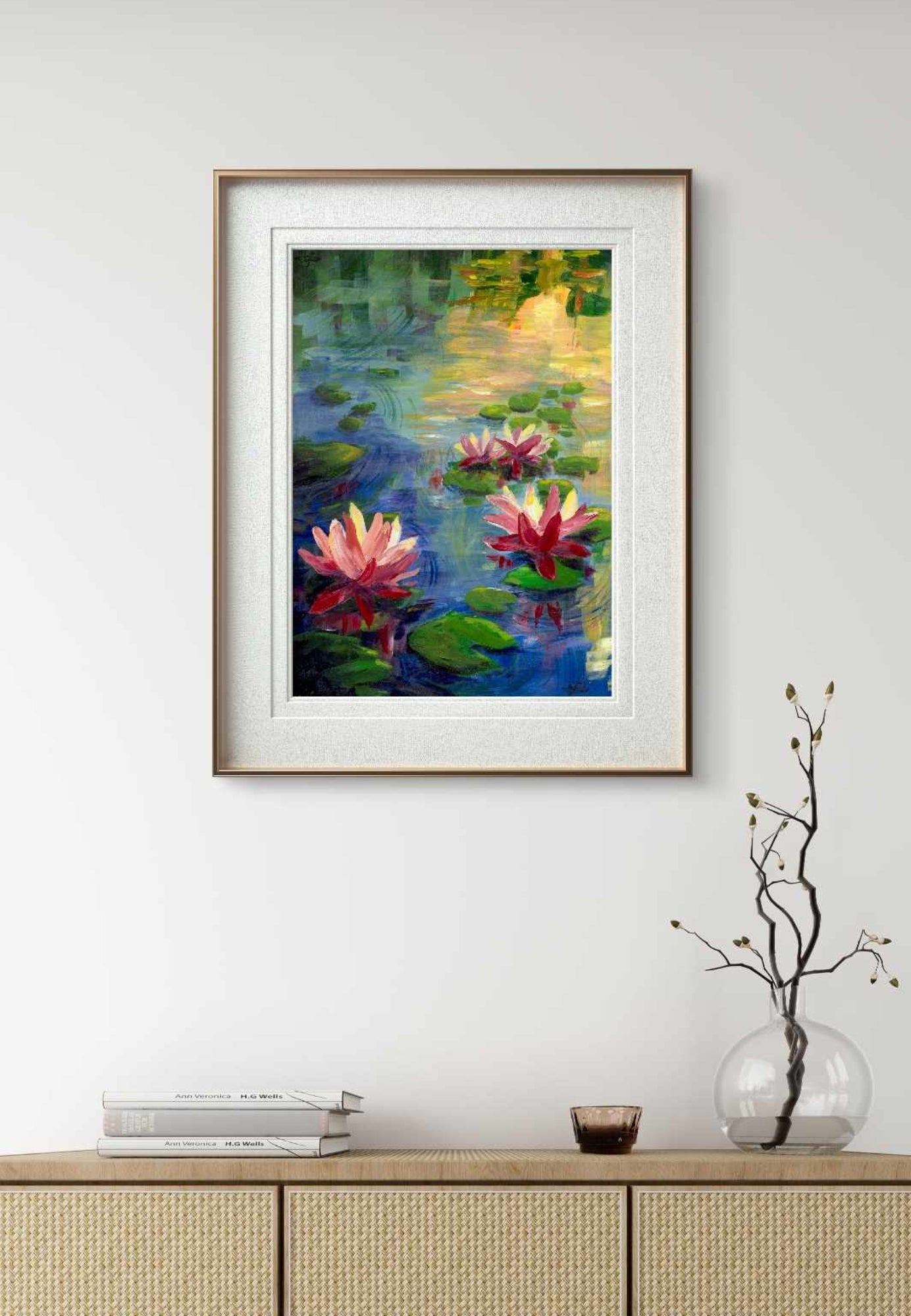 Evening Waterlilies Original