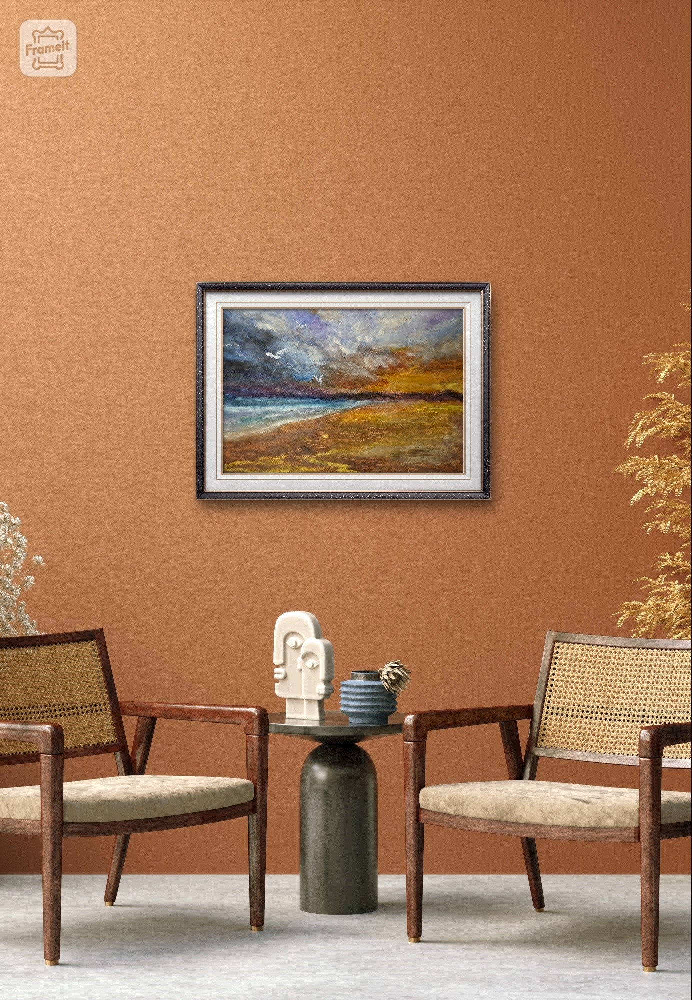 'Golden shores' Print