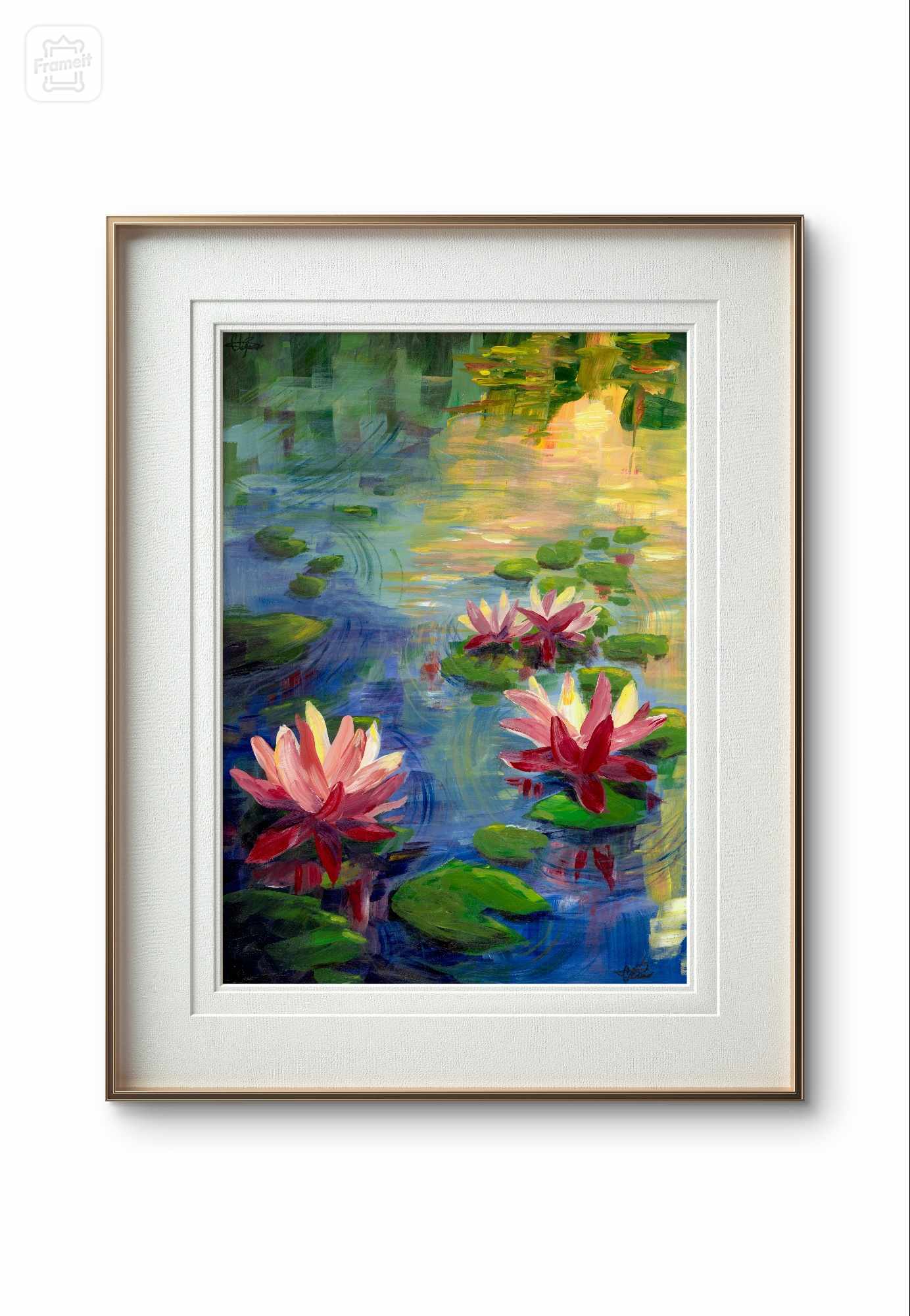 Evening Waterlilies Original