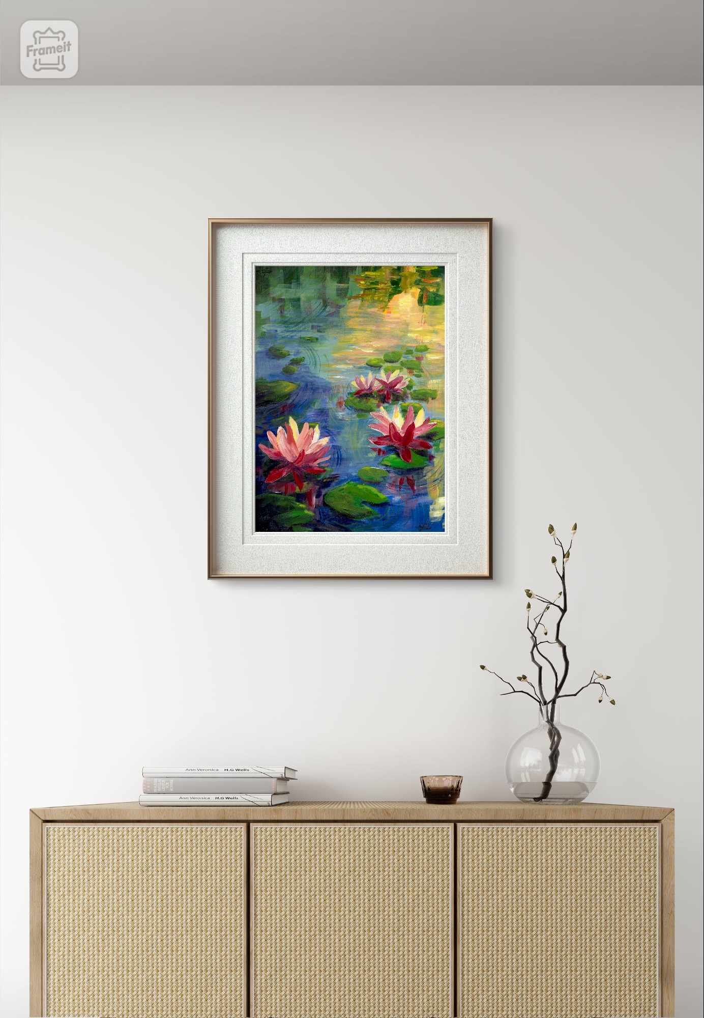 Evening Waterlilies Original