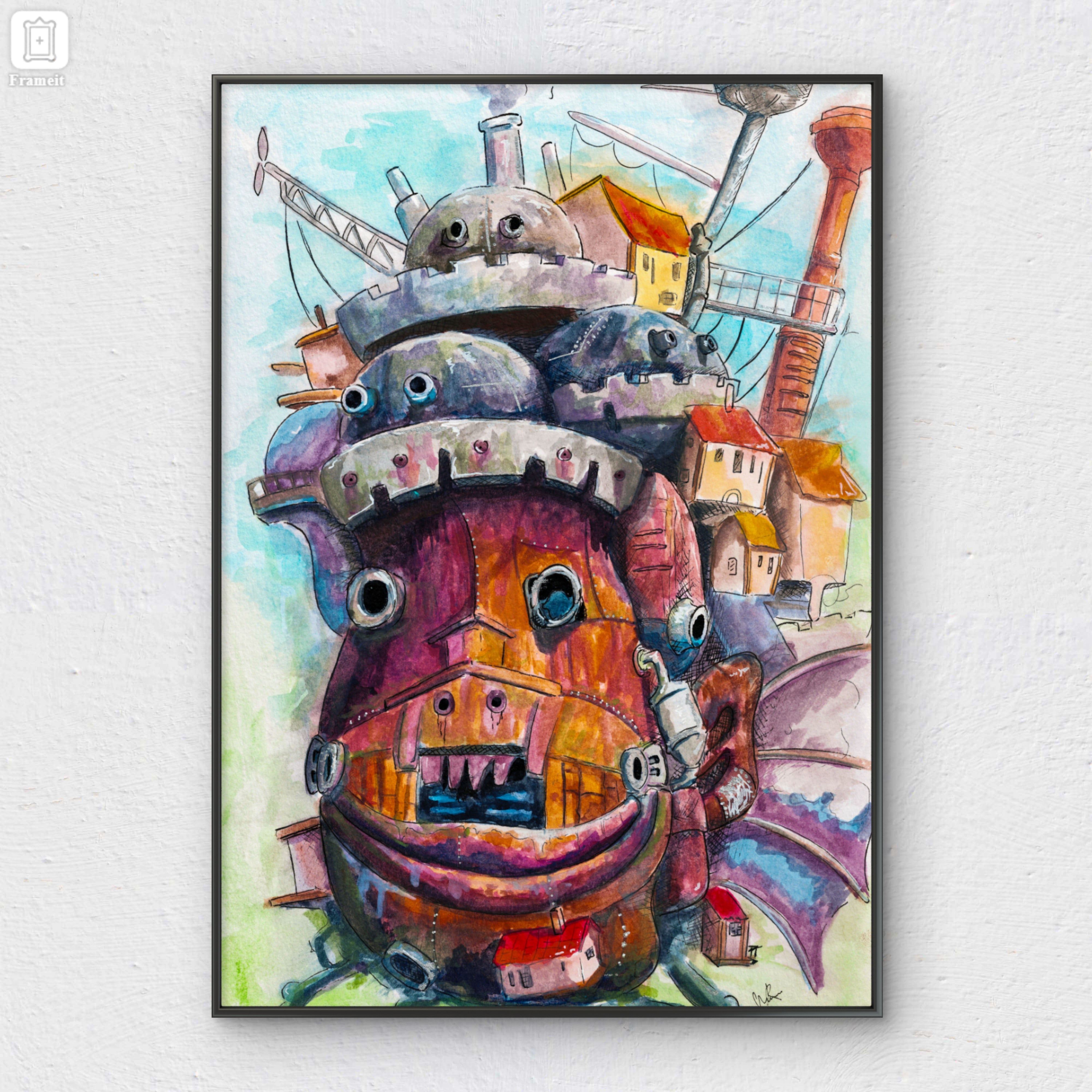 The Artful Craven |Studio Ghibli - Howl's Moving Castle | Fine Art